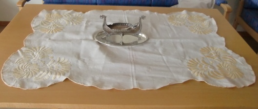 M766 Over 100 year linen tablecloth